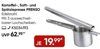 Galeria GEFU Kartoffel-, Saft- und Spätzlepresse PRENSO Angebot