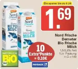 WEZ Nord Frische Demeter Bio Frische Milch Angebot