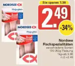 WEZ Nordsee Fischspezialitäten Angebot