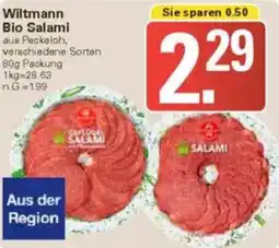WEZ Wiltmann Bio Salami Angebot