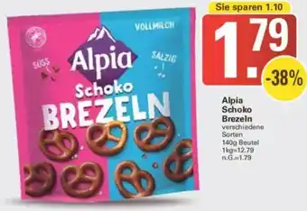 WEZ Alpia Schoko Brezeln Angebot