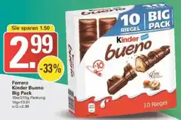 WEZ Ferrero Kinder Bueno Big Pack Angebot