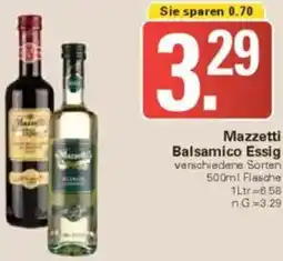 WEZ Mazzetti Balsamico Essig Angebot