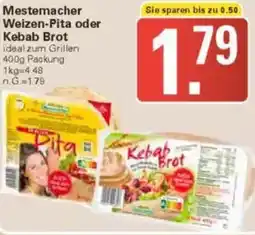 WEZ Mestemacher Weizen-Pita oder Kebab Brot Angebot