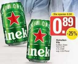 WEZ Heineken Pils Angebot