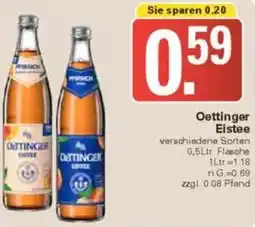 WEZ Oettinger Eistee Angebot