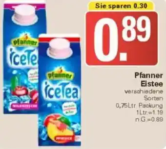 WEZ Pfanner Eistee Angebot