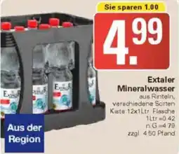 WEZ Extaler Mineralwasser Angebot