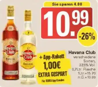 WEZ Havana Club Angebot