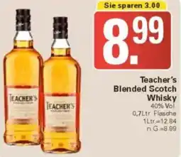 WEZ Teacher's Blended Scotch Whisky Angebot