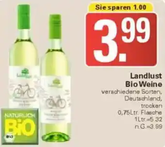 WEZ Landlust Bio Weine Angebot