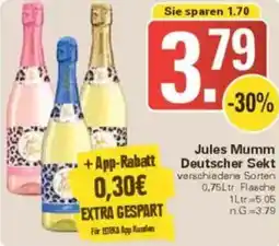 WEZ Jules Mumm Deutscher Sekt Angebot