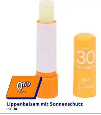 Action Suncare lippenbalsam mit sonnenschutz Angebot