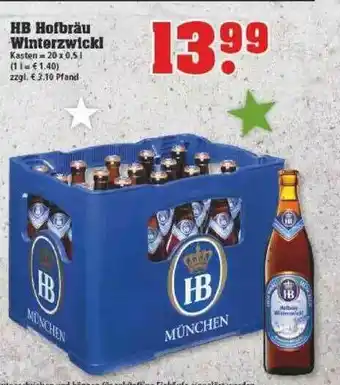 trinkgut Hb Hofbräu Winterzwickl Angebot