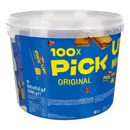 Netto Marken-Discount Leibniz Pick up! Minis Choco 100 Stück im Eimer 1,06 kg Angebot