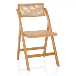 Netto Marken-Discount hjh LIVING Klappstuhl TUDELA BAMBOO Bambus, Rattan Angebot