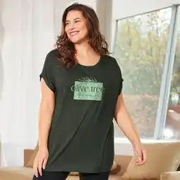 NKD Damen-T-Shirt mit platziertem Druck, große Größen Angebot