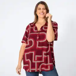 NKD Damen-Bluse mit modischem Druck, große Größen Angebot
