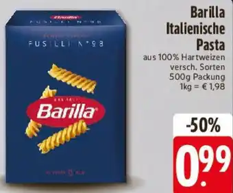 Edeka Barilla Italienische Pasta Angebot