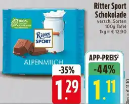Edeka Ritter Sport Schokolade Angebot