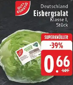 Edeka Gut & Günstig Eisbergsalat Angebot