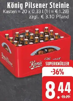 Edeka König Pilsener Steinie Angebot