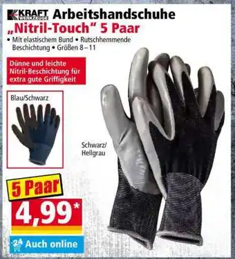 Norma Arbeitshandschuhe „Nitril-Touch“ 5 Paar Angebot