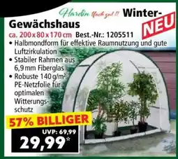 Norma Winter-Gewächshaus Angebot