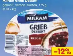 Netto Marken-Discount Milram Grieß Dessert Angebot