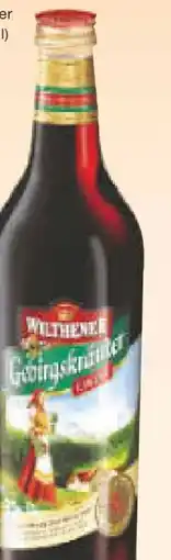 Netto Marken-Discount Wilthener Gebirgskräuter Likör Angebot