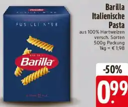 E-Center Barilla Italienische Pasta Angebot