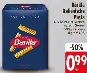 E-Center Barilla Italienische Pasta Angebot