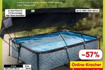 Netto Marken-Discount Exit Toys Frame Aufstellpool Angebot