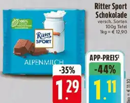 E-Center Ritter Sport Schokolade Angebot