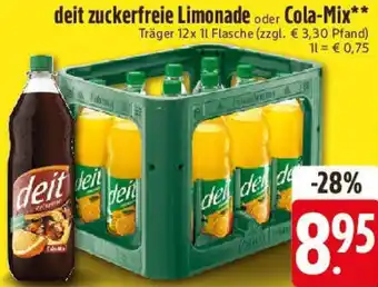 E-Center deit zuckerfreie Limonade oder Cola-Mix Angebot