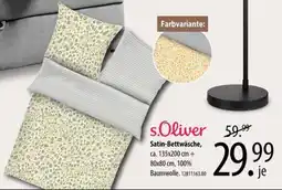 Franz Knuffmann s.Oliver Satin-Bettwäsche Angebot