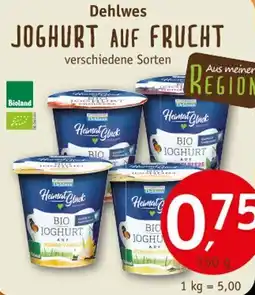 Erdkorn Biomarkt Dehlwes JOGHURT AUF FRUCHT Angebot