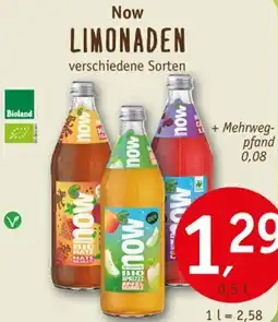 Erdkorn Biomarkt Now LIMONADEN Angebot