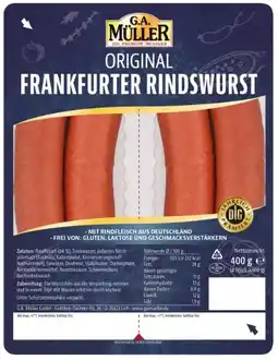 Kaufland G.A. Müller Original Frankfurter Rindswurst Angebot