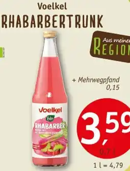 Erdkorn Biomarkt Voelkel RHABARBERTRUNK Angebot