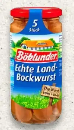 Kaufland Böklunder Echte Land-Bockwurst Angebot