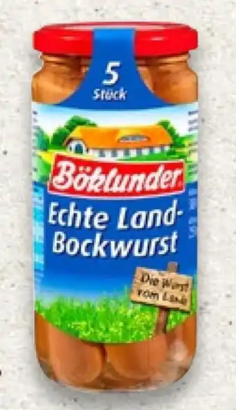 Kaufland Böklunder Echte Land-Bockwurst Angebot