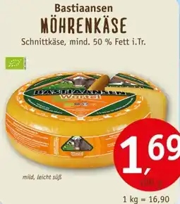 Erdkorn Biomarkt Bastiaansen MÖHRENKÄSE Angebot