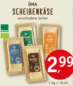 Erdkorn Biomarkt ÖMA SCHEIBENKÄSE Angebot