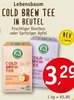 Erdkorn Biomarkt Lebensbaum COLD BREW TEE IM BEUTEL Angebot