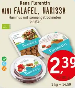 Erdkorn Biomarkt Rana Florentin MINI FALAFEL, HARISSA Angebot