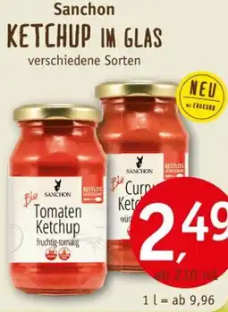 Erdkorn Biomarkt Sanchon KETCHUP IM GLAS Angebot