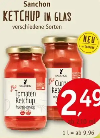 Erdkorn Biomarkt Sanchon KETCHUP IM GLAS Angebot