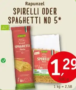 Erdkorn Biomarkt Rapunzel SPIRELLI ODER SPAGHETTI NO 5 Angebot