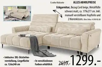 Franz Knuffmann Eckgarnitur Angebot